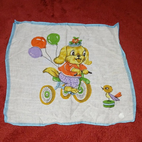 Handkerchief used, old from the 1980s, rare