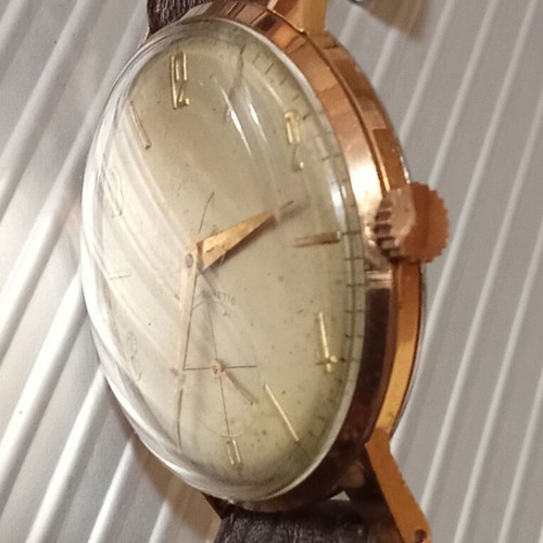 Swiss Dress Watch 1940s-50s used, manual wind, gold tone