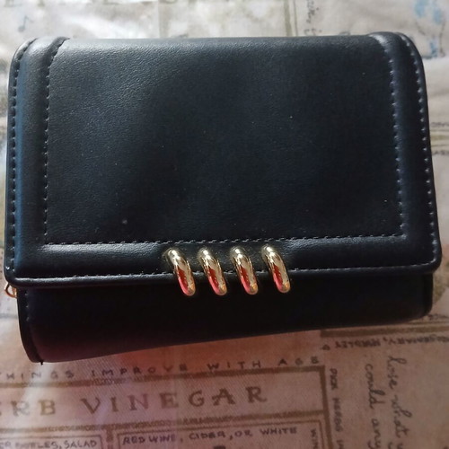 Veta black vintage wallet, like new