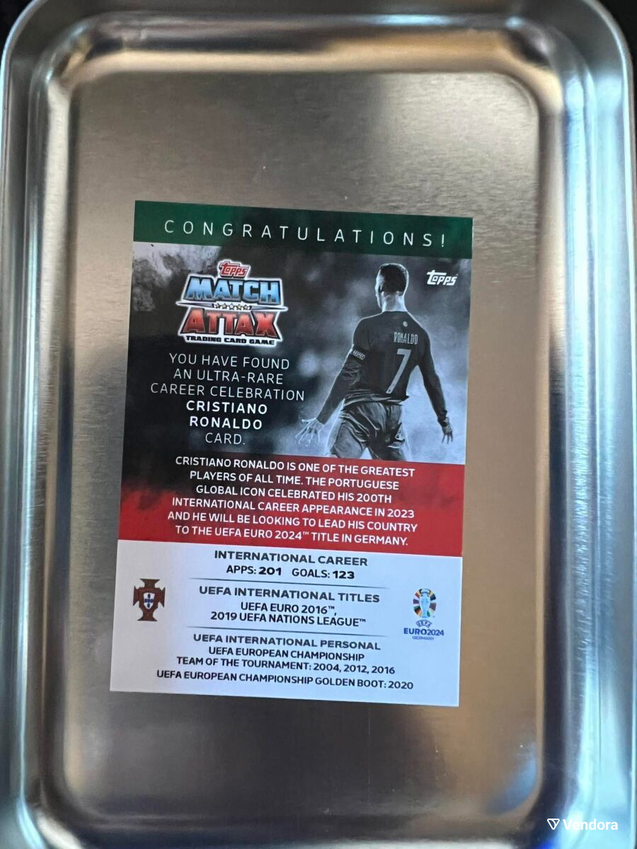 2024 UEFA EURO Match Attax Cristiano -  175,00 - Vendora.cy