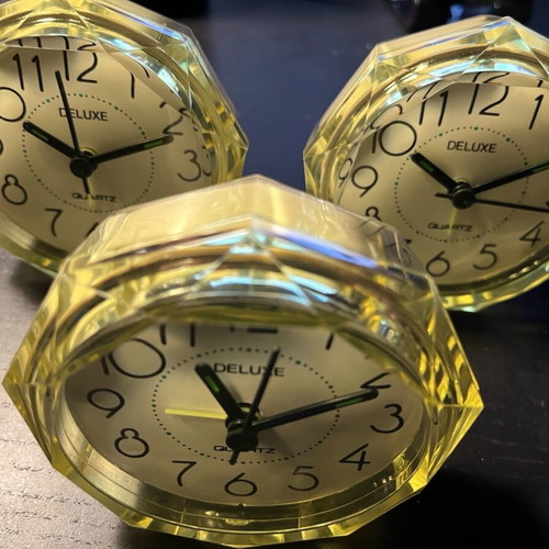 Alarm clocks new, pack of 3, tabletop with alarm