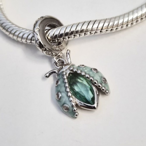 Silver charm "Beetle" 925 new, fits Pandora bracelet