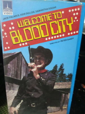 Welcome to Blood City VHS tape used, with subtitles
