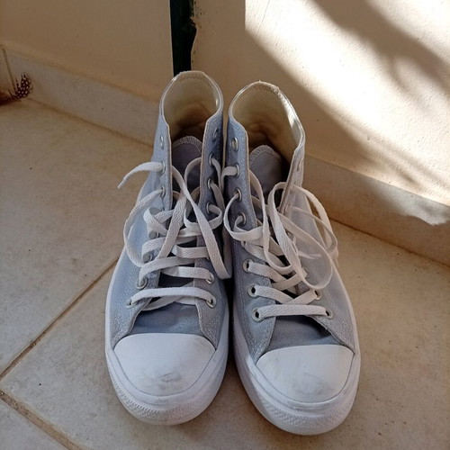 All Star double-layered women's Converse shoes like new, purple, size 39