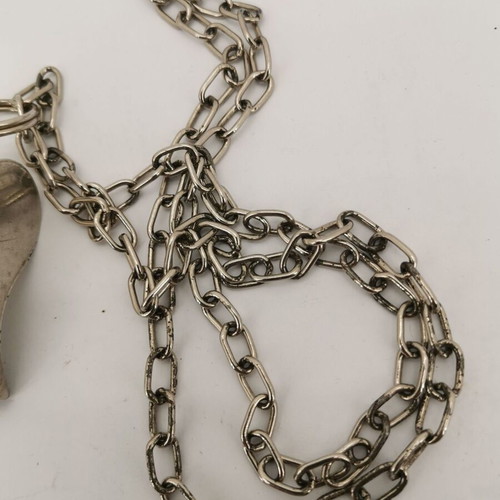 Whistle with chain Greek Gendarmerie used, 1972 era
