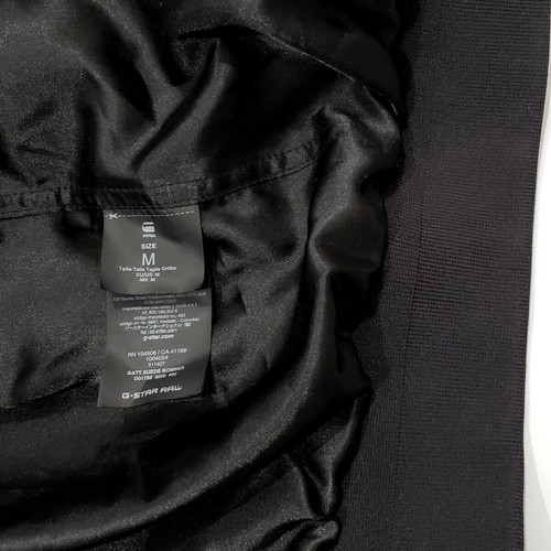 G-Star Raw men's suede leather jacket like new, size M-L, black