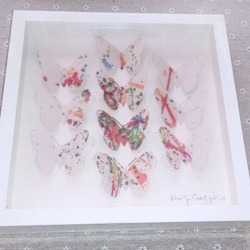 Olunda decorative frame with butterflies new