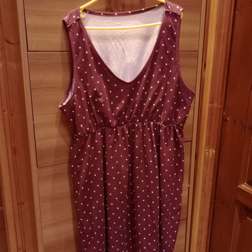 Maternity nightgown with robe like new, purple, size L