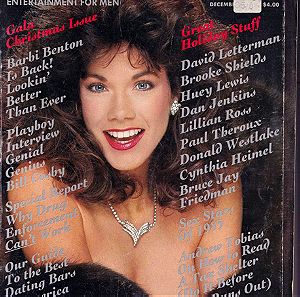 Playboy Η Επιστροφή της Μούσας του Playboy,Barbi Benton Χριστουγεννιάτικο Τεύχος Δεκέμβριος 1985 USA