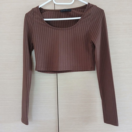 Shein women's spring blouse brown like new size M