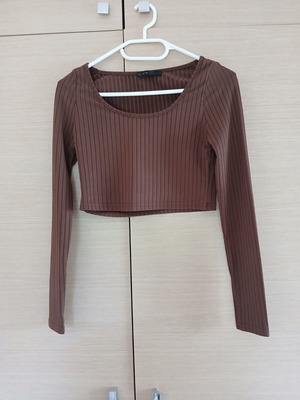 Shein women's spring blouse brown like new size M