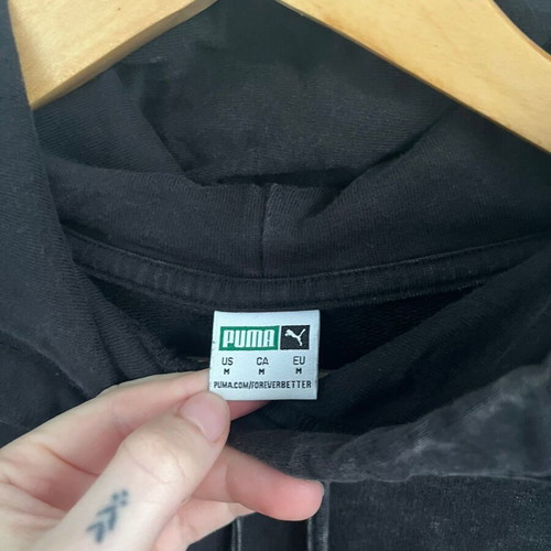 Puma Cropped Women Sweatshirt like new, black, size M