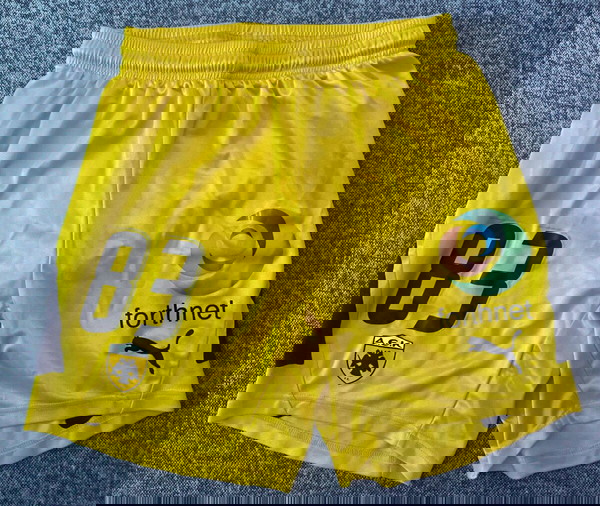 Μιχάλης Παυλής Matchworn Issued short shorts AEK Athens ΑΕΚ ποδόσφαιρο Νέα Φιλαδέλφεια puma