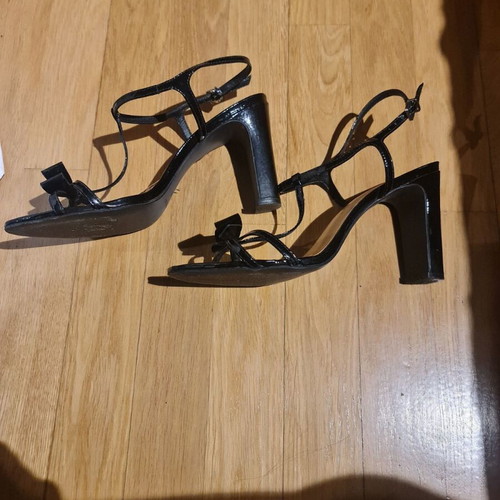 Vicenza sandals size 40 like new, black, 10cm heel