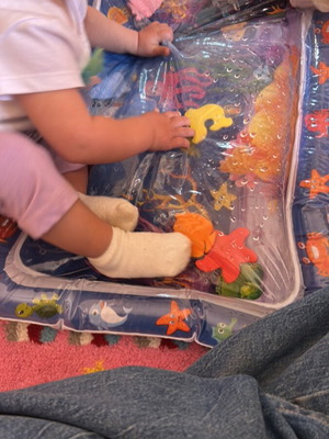 Baby play mat with water and fish like new