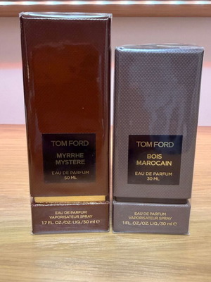 Tom Ford Myrrhe Mystere και Bois Marocain Eau de Parfum καινούργιο, σφραγισμένο πακέτο