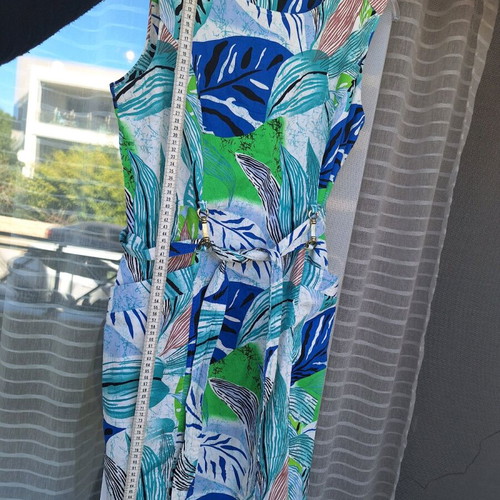 Ellen Tracy summer dress XL used like new, floral blue and green