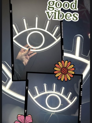 Επιτοίχιο φωτιστικό Candyshock Led Eye καινούργιο, Neon LED