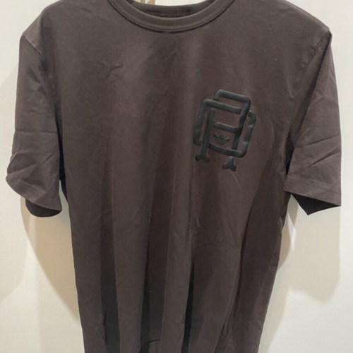 Adidas Varsity Essentials tee new, black and brown, size M
