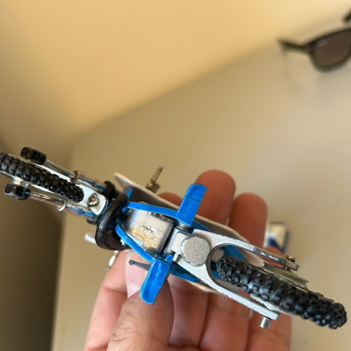 Metal miniature motorcycle used, amazing rare model