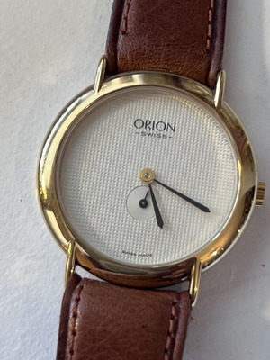 Orion Swiss women's watch 33mm like new, beige