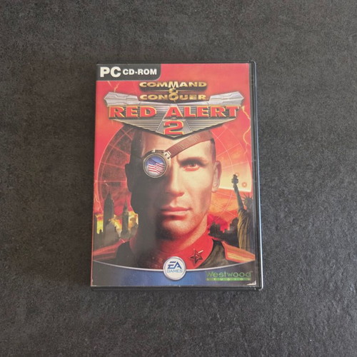 Red Alert 2 PC game used, Greek edition, 2 CDs with manual