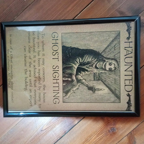 Horror ink art with frame new, A4 size