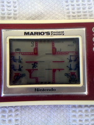 Nintendo Mario's Cement Factory electronic game vintage 1983 like new