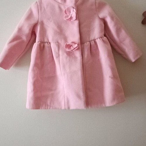 Marasil coat 12 months 80 cm like new pink for girl