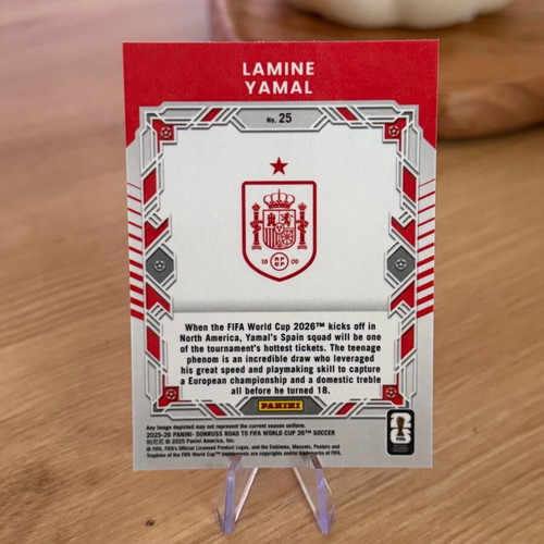 Lamine Yamal Panini Donruss Road to FIFA WC #25 Elite Series Spain 2025-26 like new