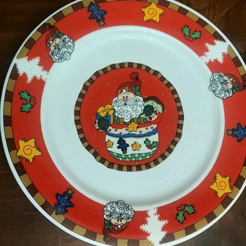 Ceramic Christmas platter like new