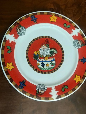 Ceramic Christmas platter like new