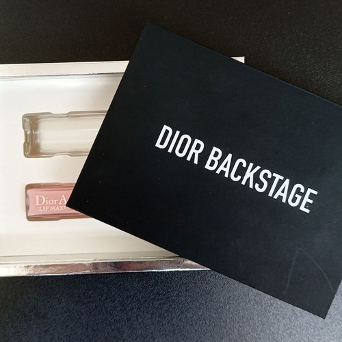 Dior Backstage box with mirror and new Dior Addict lip maximizer 001 pink
