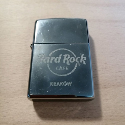 Zippo lighter used from Hard Rock Cafe Krakow collection