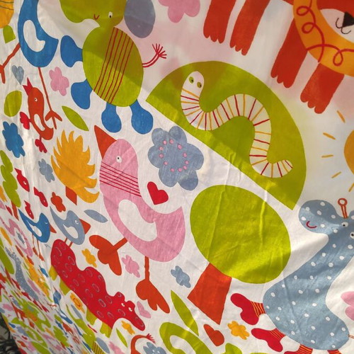 IKEA Animal Zoo cotton fabric new 1.20x3.00m Eva Lundgreen 2008