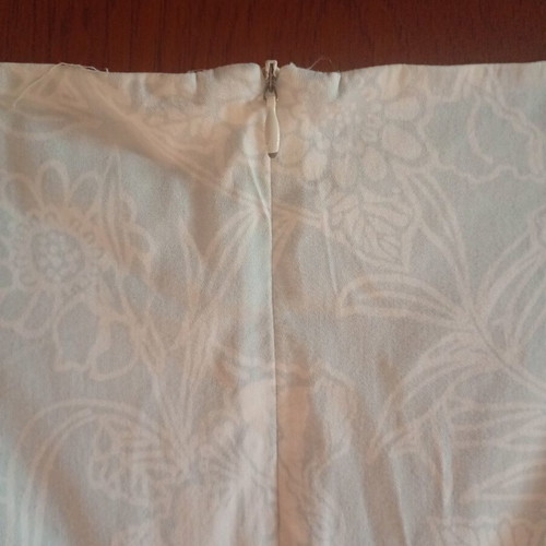 Zara cotton midi dress used, turquoise with white flowers