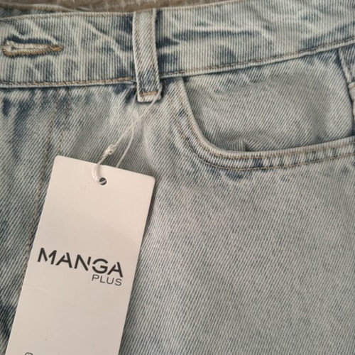 High-rise blue shorts XL 42 new