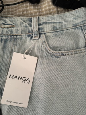 High-rise blue shorts XL 42 new