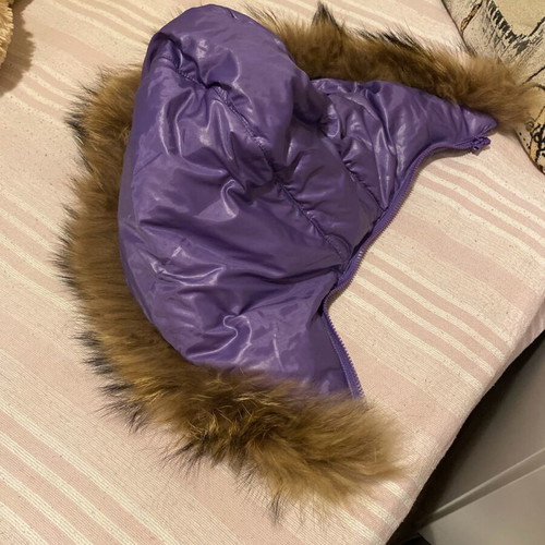 Sisley women's purple jacket like new with hood