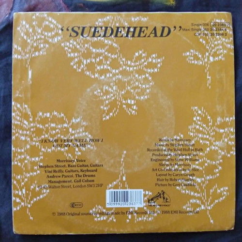 Morrissey Suedehead 7inch single used, rock