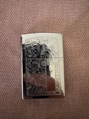 Zippo vintage 2002 χαραγμένος χρωμιωμένος αναπτήρας αχρησιμοποίητος
