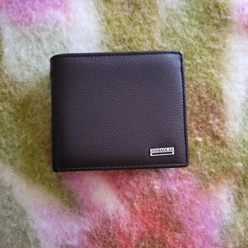 Leather wallet dark brown like new