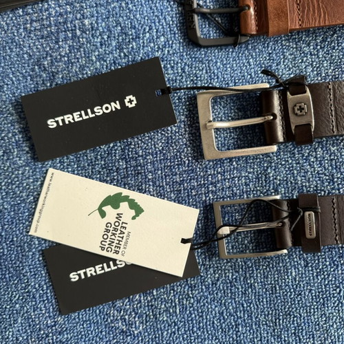 Replay and Strellson men's belts new, genuine leather
