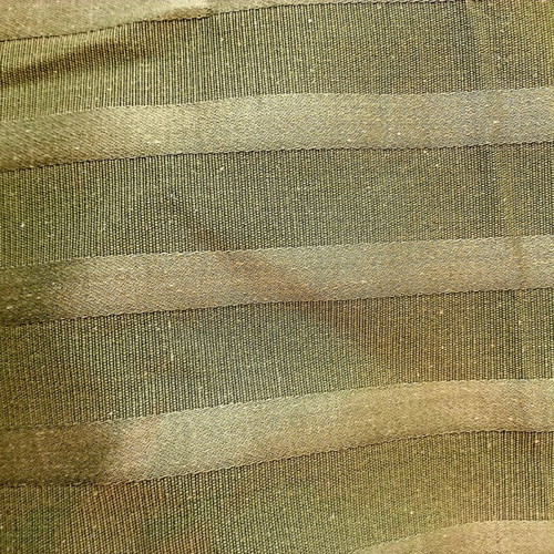 Fabric new 10 meters cotton double width green cypress with satin stripe