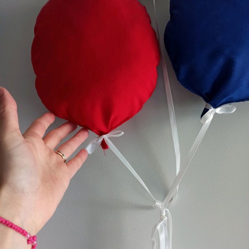 Fabric decorative balloons slightly used