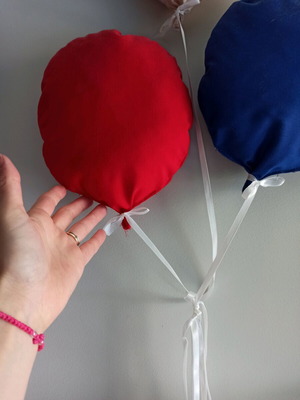 Fabric decorative balloons slightly used
