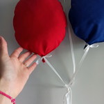 Fabric decorative balloons slightly used