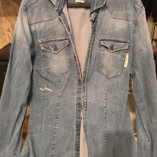Tresor slim fit denim shirt like new, blue