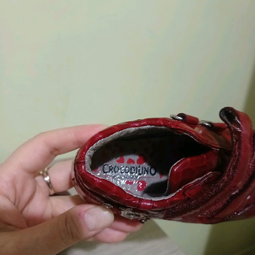 Crocodilino boots used, red, size 23