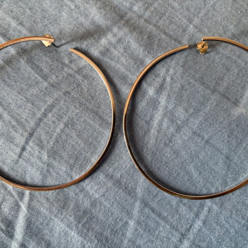 Silver hoop earrings like new